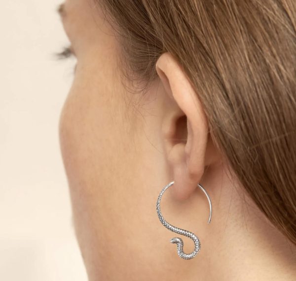 Cobra Hoop Earrings